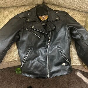 Harley-Davidson Black Leather Biker Jacket